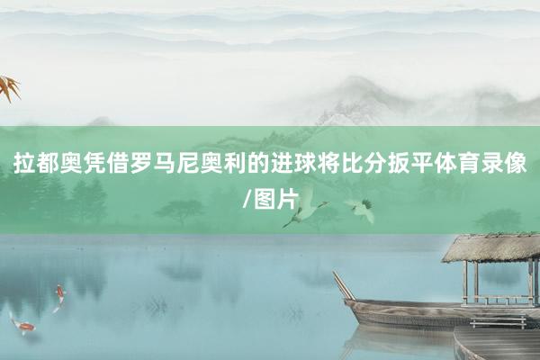 拉都奥凭借罗马尼奥利的进球将比分扳平体育录像/图片