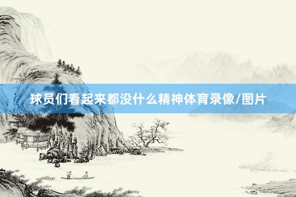 球员们看起来都没什么精神体育录像/图片