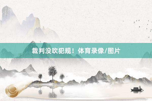 裁判没吹犯规！体育录像/图片
