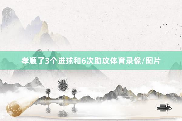 孝顺了3个进球和6次助攻体育录像/图片
