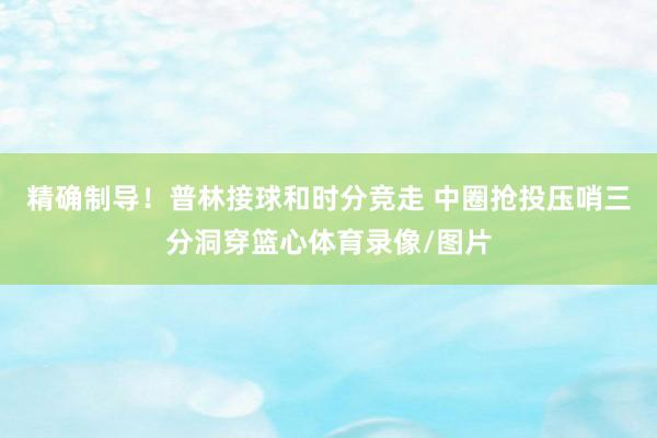 精确制导！普林接球和时分竞走 中圈抢投压哨三分洞穿篮心体育录像/图片