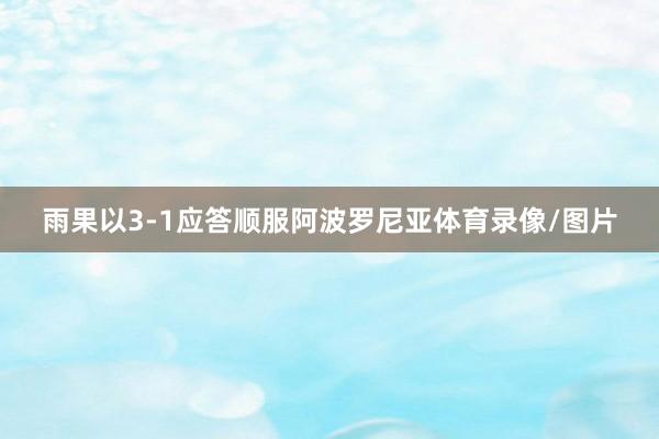 雨果以3-1应答顺服阿波罗尼亚体育录像/图片