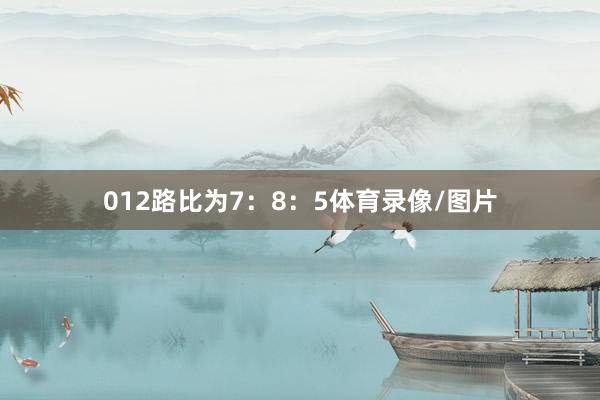 012路比为7：8：5体育录像/图片