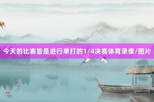 今天的比赛皆是进行单打的1/4决赛体育录像/图片