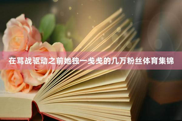 在骂战驱动之前她独一戋戋的几万粉丝体育集锦