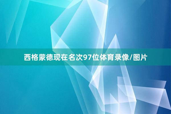 西格蒙德现在名次97位体育录像/图片