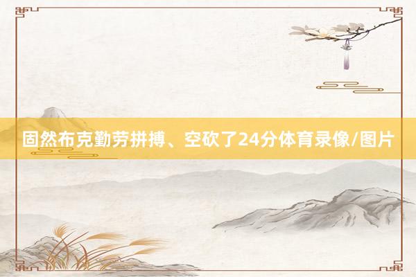 固然布克勤劳拼搏、空砍了24分体育录像/图片