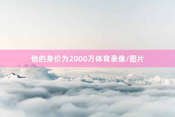 他的身价为2000万体育录像/图片