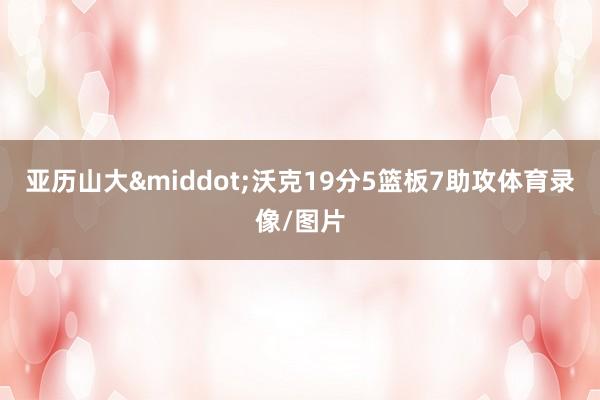 亚历山大&middot;沃克19分5篮板7助攻体育录像/图片